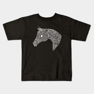 Scribble horse in White Kids T-Shirt